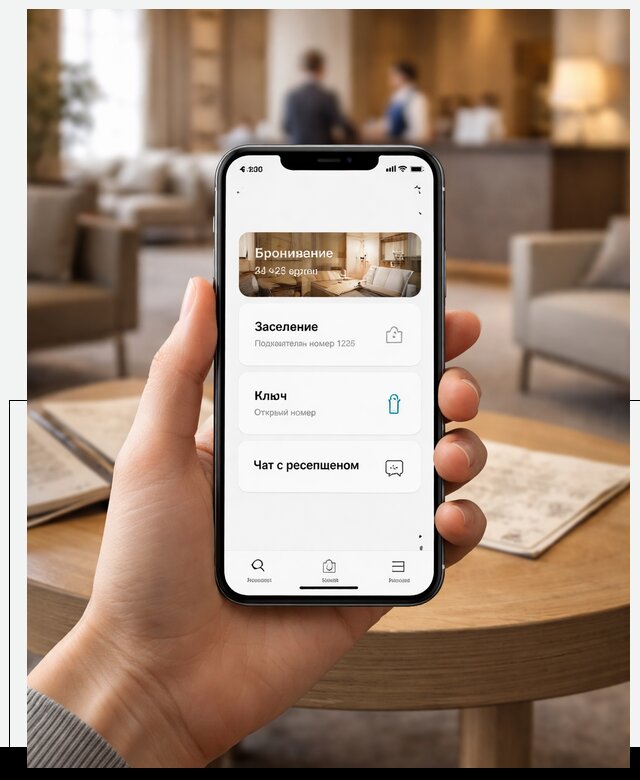 Мобильное приложение для гостей отеля в Черемхове, управление сервисом
